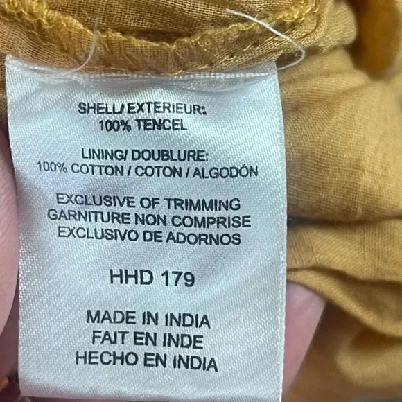 House of Harlow 1960 Small Halter Long Dress Lined Pockets Tie Back Tencel S - Picture 6 of 8